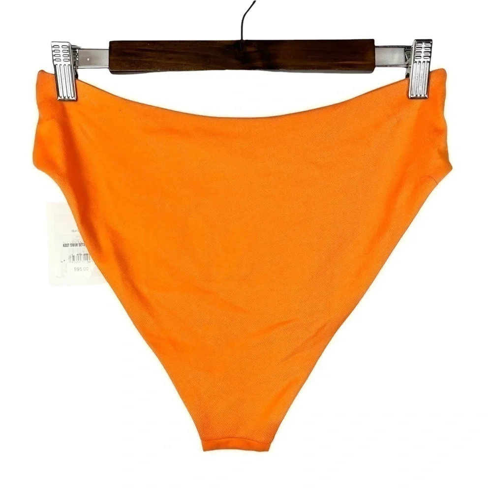 NEW Onia Orange Cross‎ Strap Isla Bikini Bottoms L $95